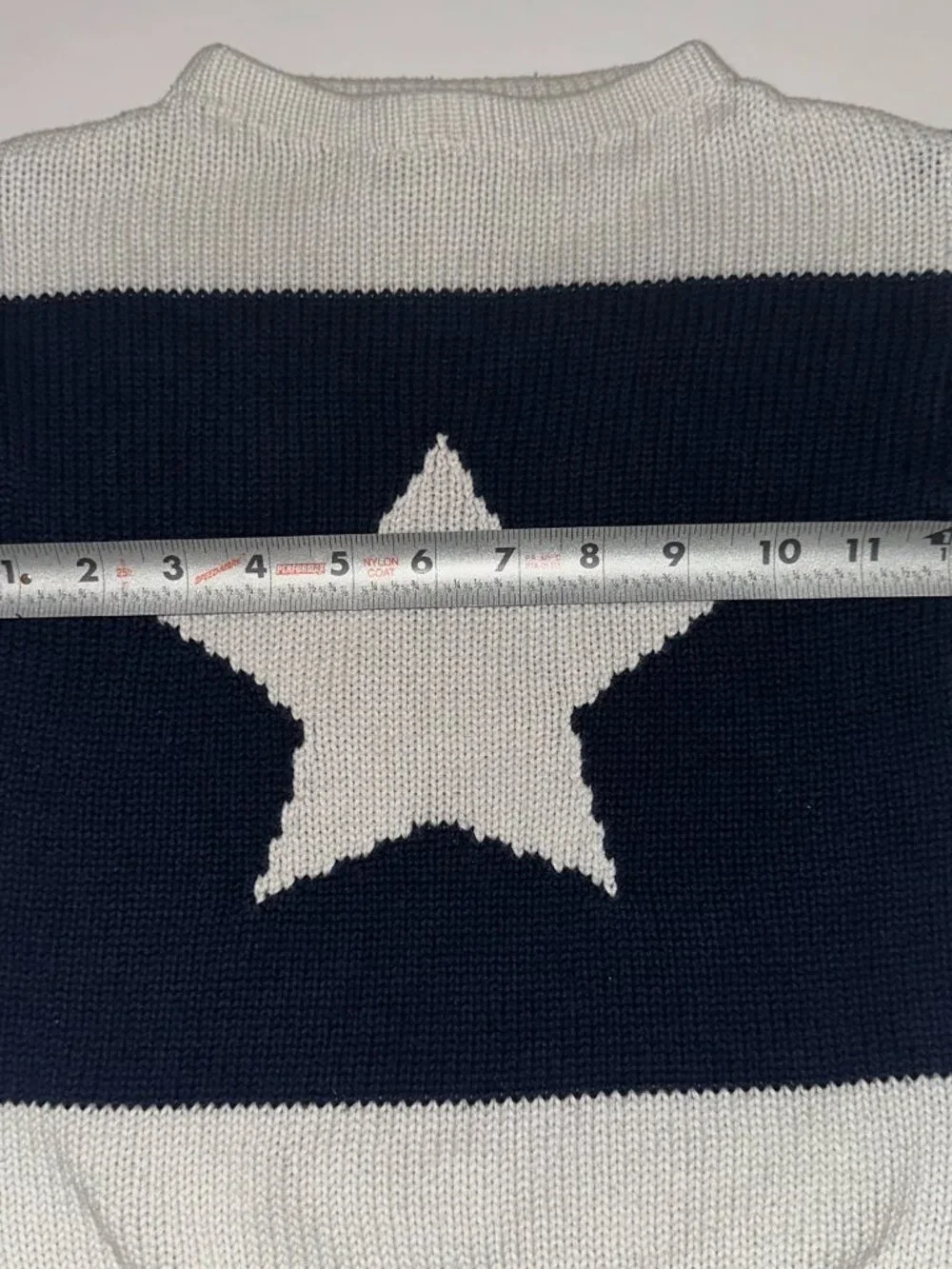 Vintage OshKosh B’gosh Cardigan Sweater Navy & White STAR Kids Size 5T 5